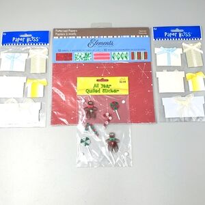 Set Of 4 Christmas Sticker Lot